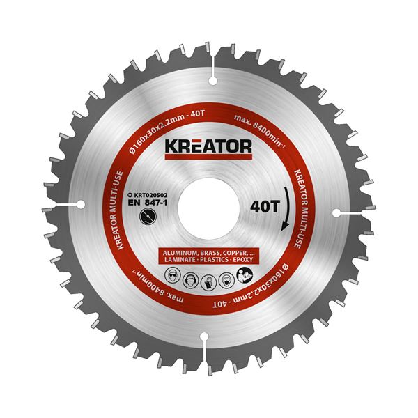 Lame de scie circulaire Ø 160x30x2,2mm 40T