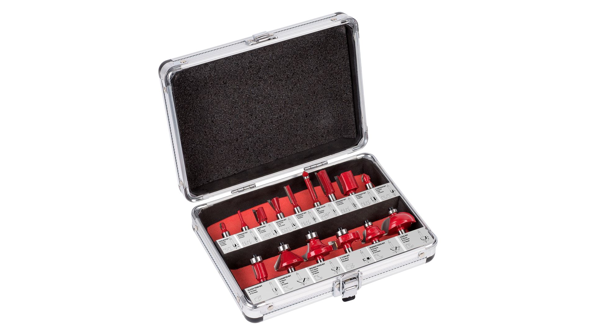 Krt Router Kreator - KRT060185 - Router bits - 8mm basic - 15 pcs - Varo