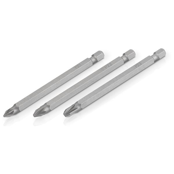 Screwdriver bits PZ1-2-3 89mm - 3 pcs