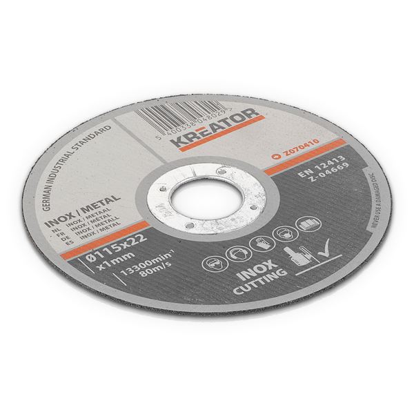 Disco de corte metal-inox Ø 115 1,2mm - 6 pzs
