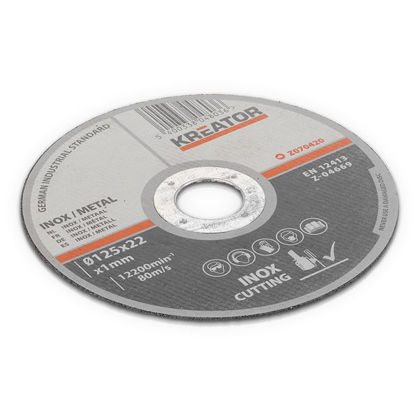 Cutting disc metal-inox Ø 125 1,2mm - 6 pcs