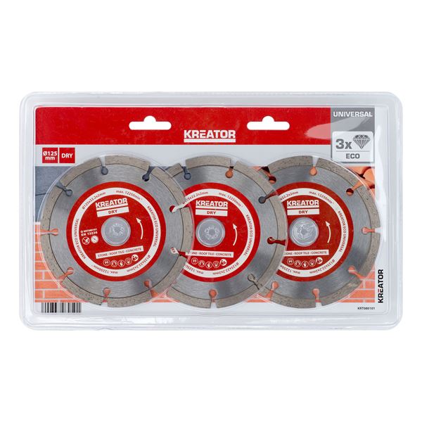 Disco de diamante eco Ø 125mm - 3 pzs