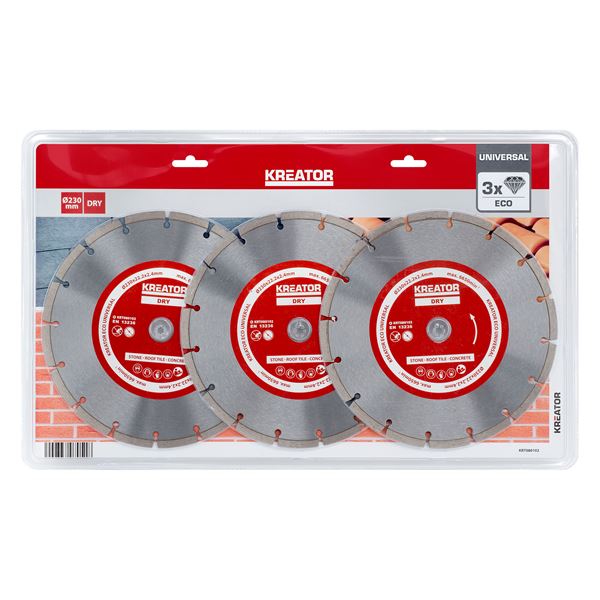 Diamond cutting disc eco Ø 230mm - 3 pcs