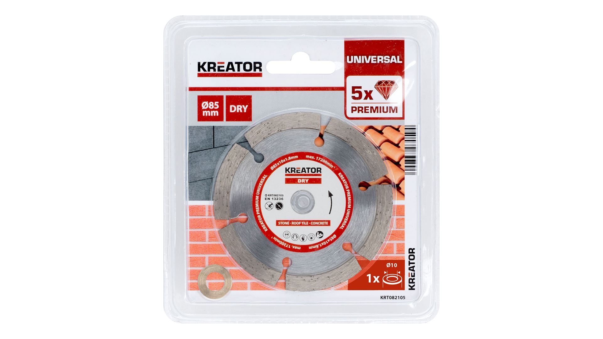 Disque Diamant TURMONT 85 Mm Par Montolit - Pour Coupe Grès, Céramique Dure Et Marbre