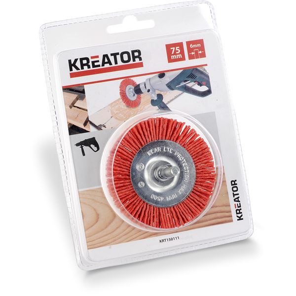 Kreator - KRT150105 - Brosse à disque - Ø 50mm nylon - Varo