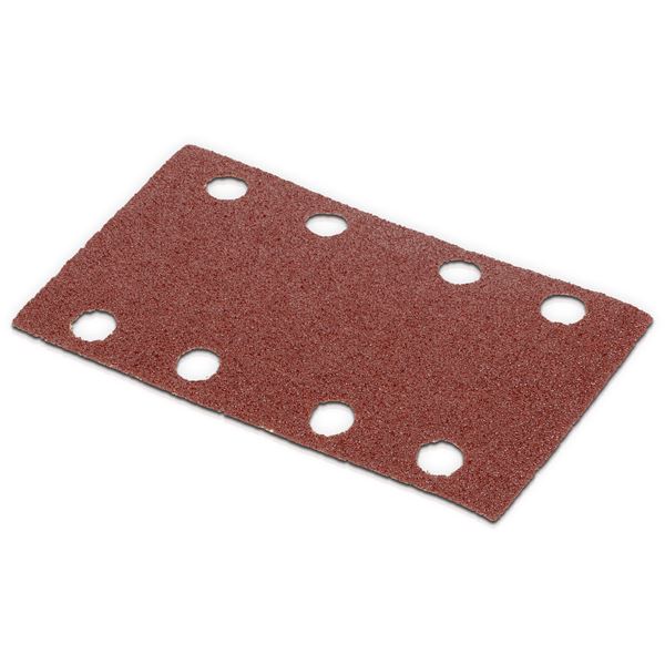 Schuurpapier rechthoekig 80x133mm - K80 - 5 st.