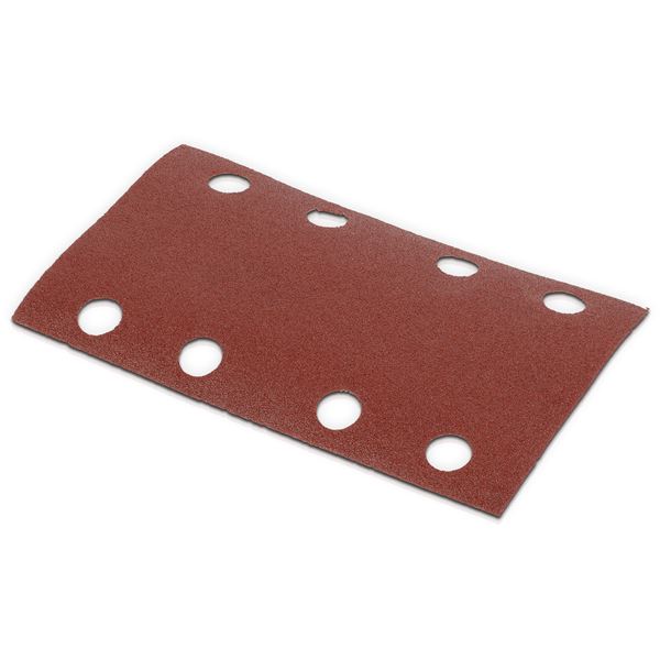 Schuurpapier rechthoekig 80x133mm - K180 - 5 st.