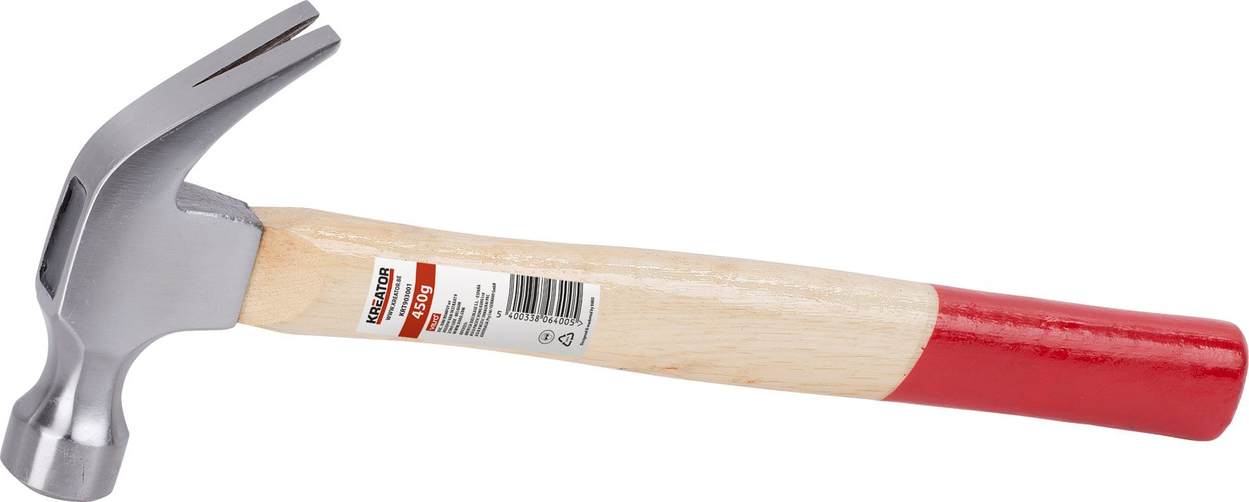 Marteau 300 G Kinzo – Manche Fibre De Verre Antidérapant – Pour Bricolage, Petits Travaux De Frappe - 10