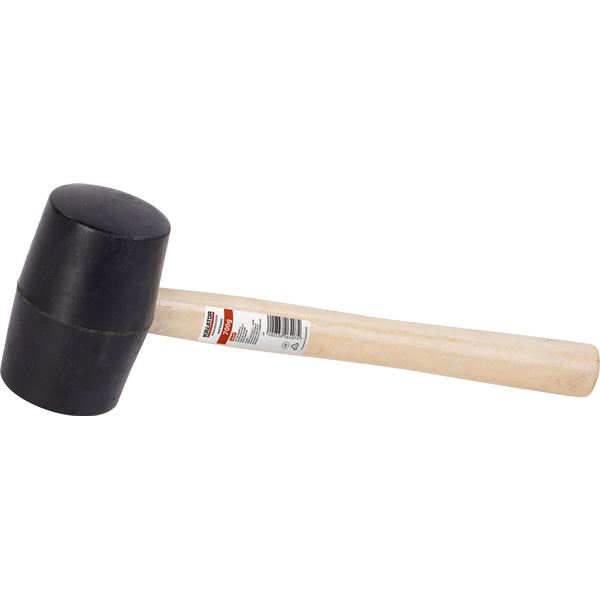 Rubber hammer 700g - wood - black