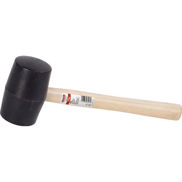 Gummi Hammer 700g - Holz - schwarz