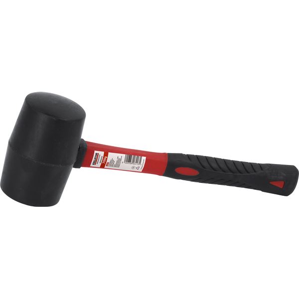 Rubber hammer 700g - fiber - black