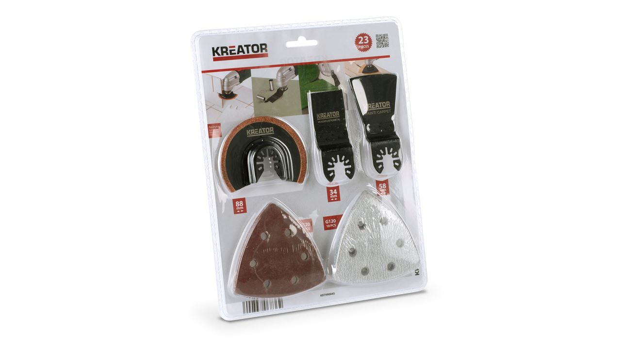 Kreator Set De Hojas De Lija Triangulares (5 Ud., Grano: 60) | BAUHAUS
