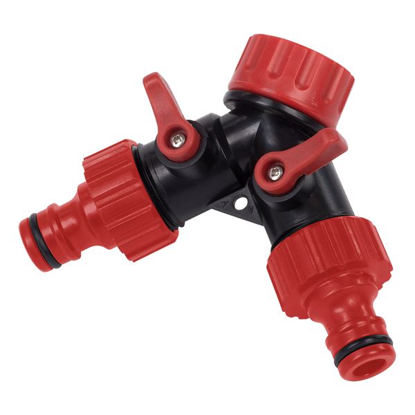 Tap connector twin 3/4"