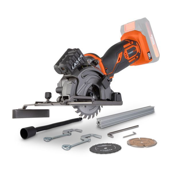 Mini plunge saw 20V Ø 89mm - excl. battery and charger - 6 acc.