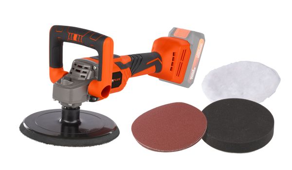 Angle polisher brushless 20V Ø 180mm - excl. battery and charger - 7 acc.
