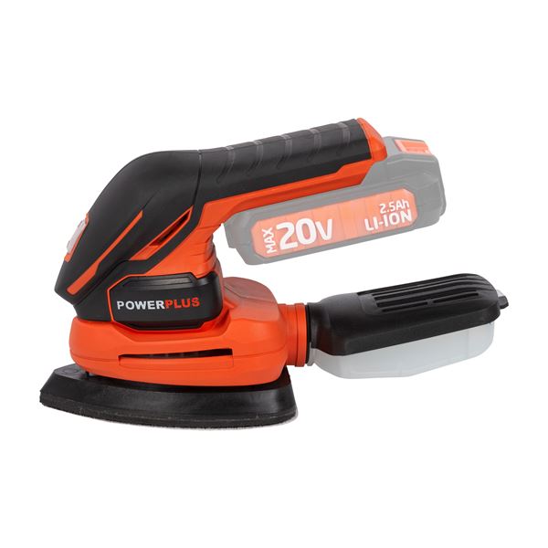 POWDP5020 PALM SANDER 20V - EXCL. BATTERY AND CHARGER - 1 AC