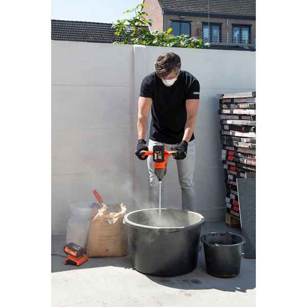 Concrete-paint mixer 20V - excl. battery and charger - 1 acc.