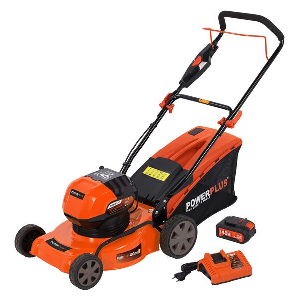 Lawnmower 2x 40V + charger + battery 2x20V
