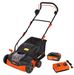 POWDPGSET34 LAWN SCARIFIER - AERATOR 40V - INCL. BATTERY 2X20V 1