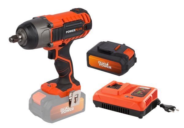 Impact wrench 40V 350Nm - incl. battery 2x20V 2.5Ah and charger 