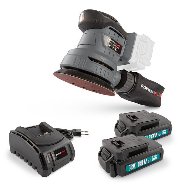 POWEBESS2 PONCEUSE EXCENTRIQUE 18V Ø 125MM - INCL. 2 BATTERI