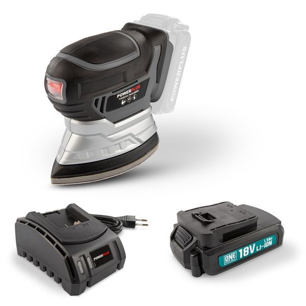 POWEBMSS1 PONCEUSE À MAIN 18V - INCL. BATTERIE 18V 1.5AH ET