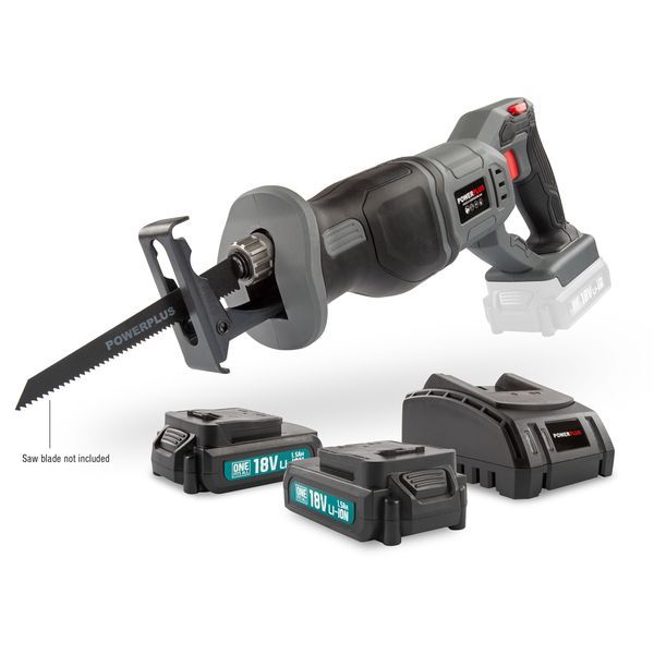 Reciprocating saw 18V - incl. 2 batteries 18V 1.5Ah and charger