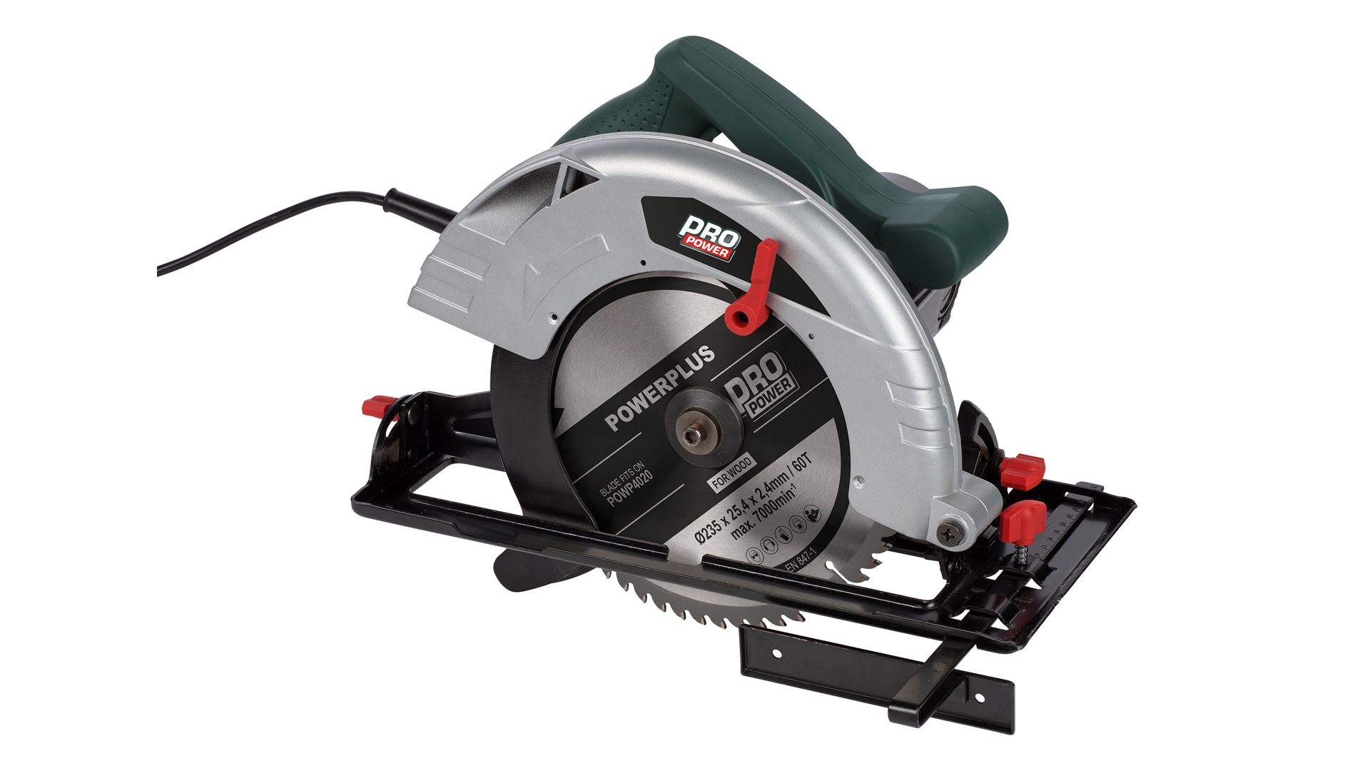 Powerplus POWP4020 Circular saw 2000W 235mm 1 acc