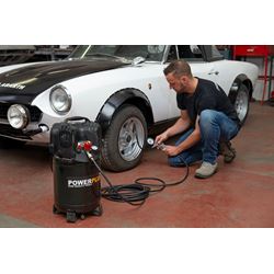POWX1731 COMPRESSOR 1100W 24L +6PCS GEEN OLIE 1,5HP 12