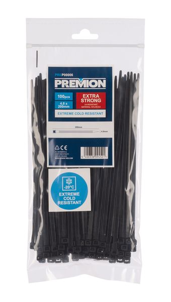 Cable ties cold resistant 100 pcs