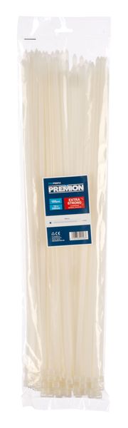 Cable ties white 540x7,6mm - 100 pcs